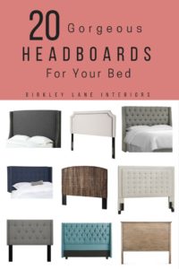 Looking for some headboard inspiration? Good luck choosing a favorite from these 20 gorgeous headboards. Click here and search no more! Headboard, headboard ideas, headboards for beds, affordable headboards