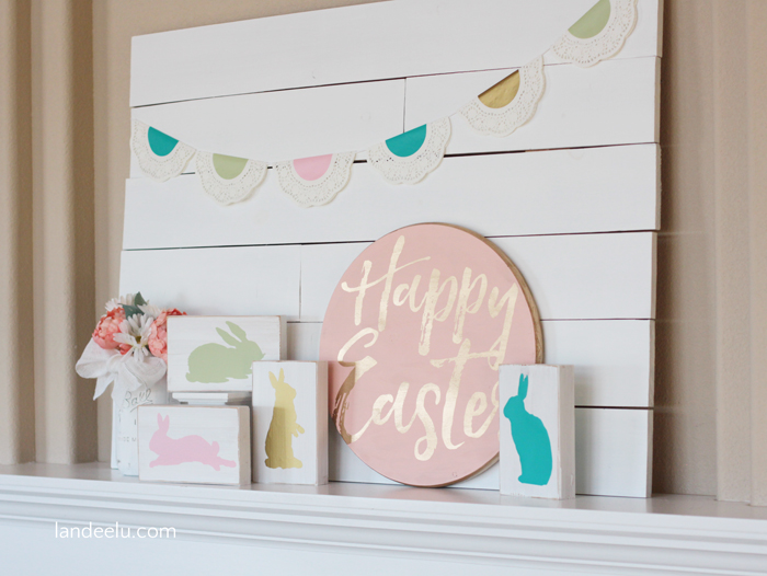 Add some farmhouse style Easter decor to your home with these stylish DIY Easter decorations! There are so many cute ideas to decorate your home and front porches for easter! #birkleylaneinteriors #easter #decor #diy #homedecor #easterdecor #decoratingideas #frontporch #farmhousedecor