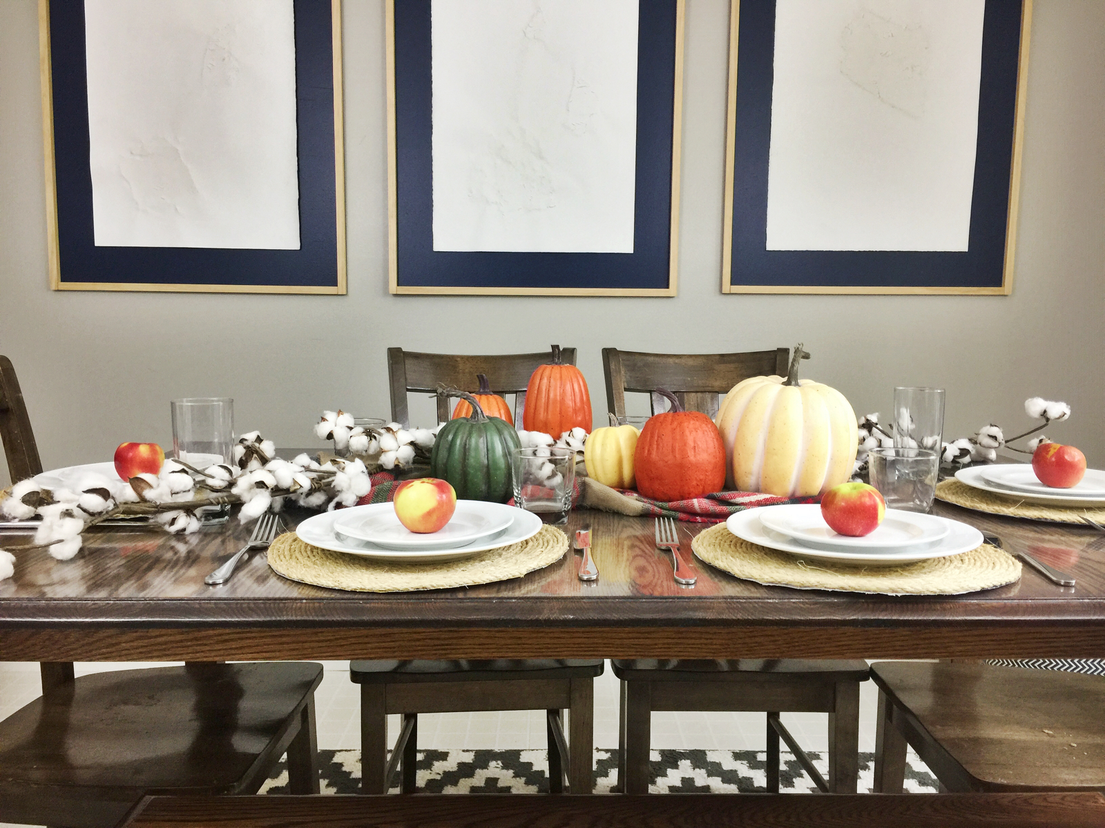 Thanksgiving Dinner Tablescape Farmhouse Style! Birkley Lane Interiors
