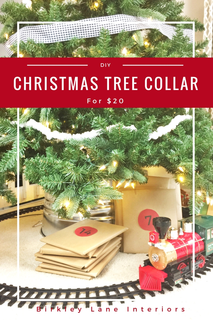 DIY Galvanized Christmas Tree Collar for 20! Birkley Lane Interiors