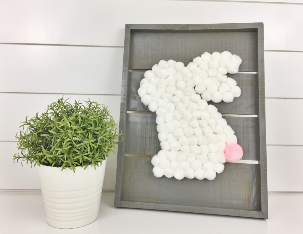 This easy easter bunny pom pom craft is the perfect addition to your Spring decor! If you’ve been looking for an easy spring craft idea (for adults), this is the one to try! Perfect not only for the Easter holiday, but all Spring long! 