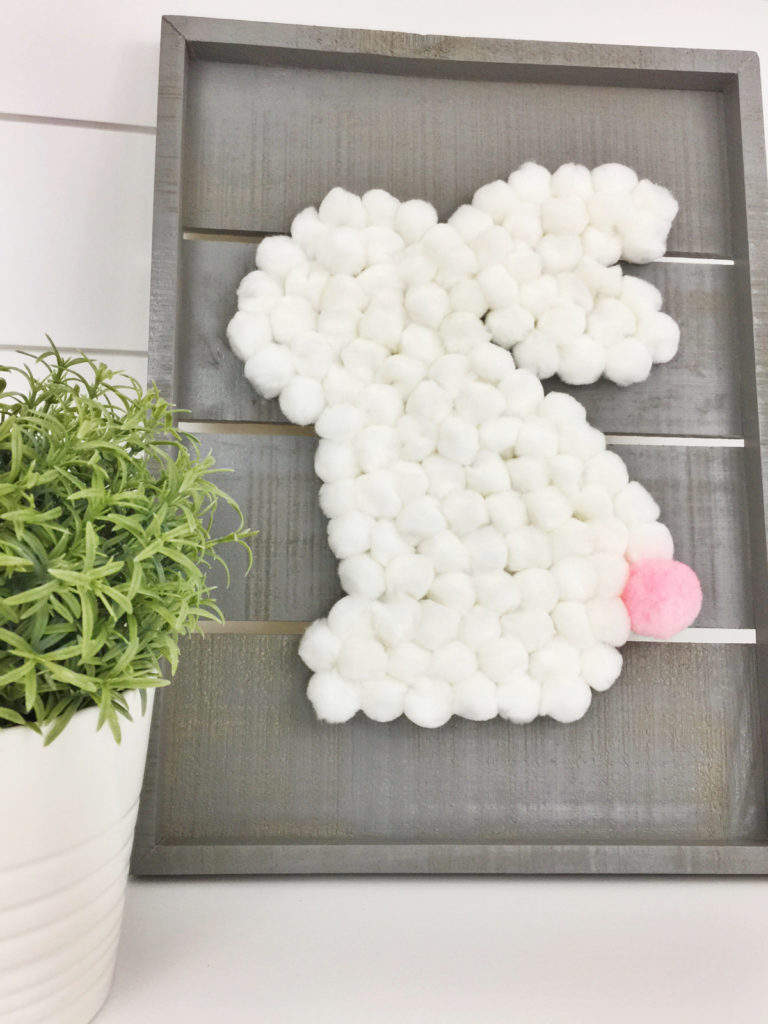 This easy easter bunny pom pom craft is the perfect addition to your Spring decor! If you’ve been looking for an easy spring craft idea (for adults), this is the one to try! Perfect not only for the Easter holiday, but all Spring long! 